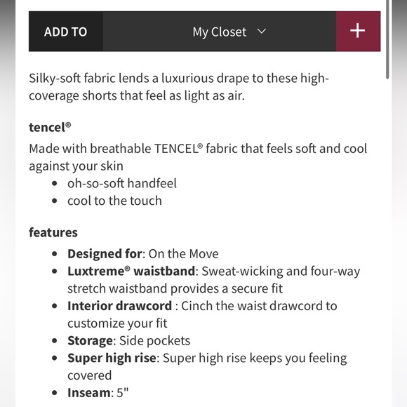 Sz 6 Lululemon Feeling Femme Shorts - Picture 2 of 7